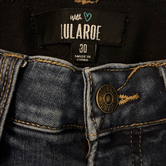 LULAROE | denim blue jeans 30 - Picture 3 of 4